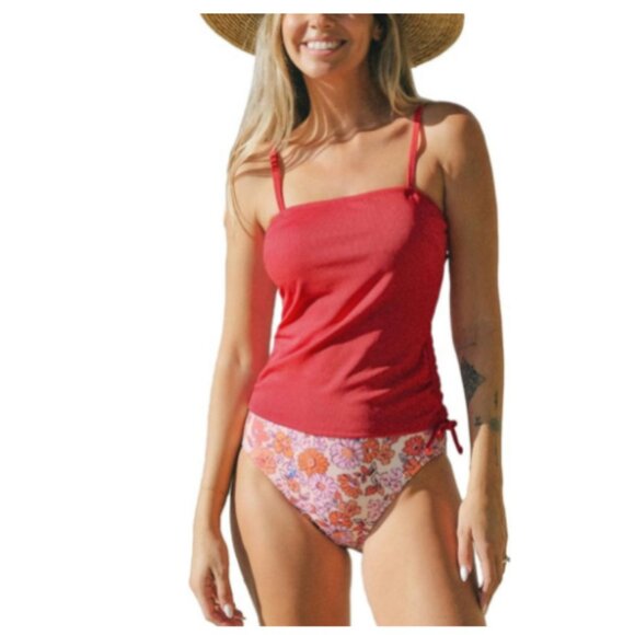 CUPSHE Women's Tankini Set Two Piece Swimsuit Small NWT - Picture 4 of 9